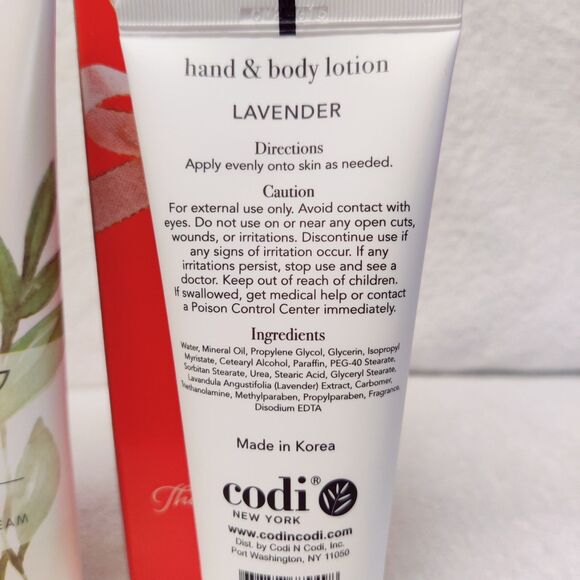 Codi New York Lavender and Pedinatural Green Tea Hand Body Lotions 3.3oz NEW - Picture 6 of 11